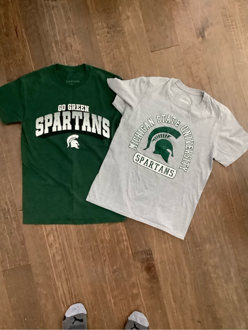 Michigan State Spartans Short-Sleeve Tees - Green & Gray